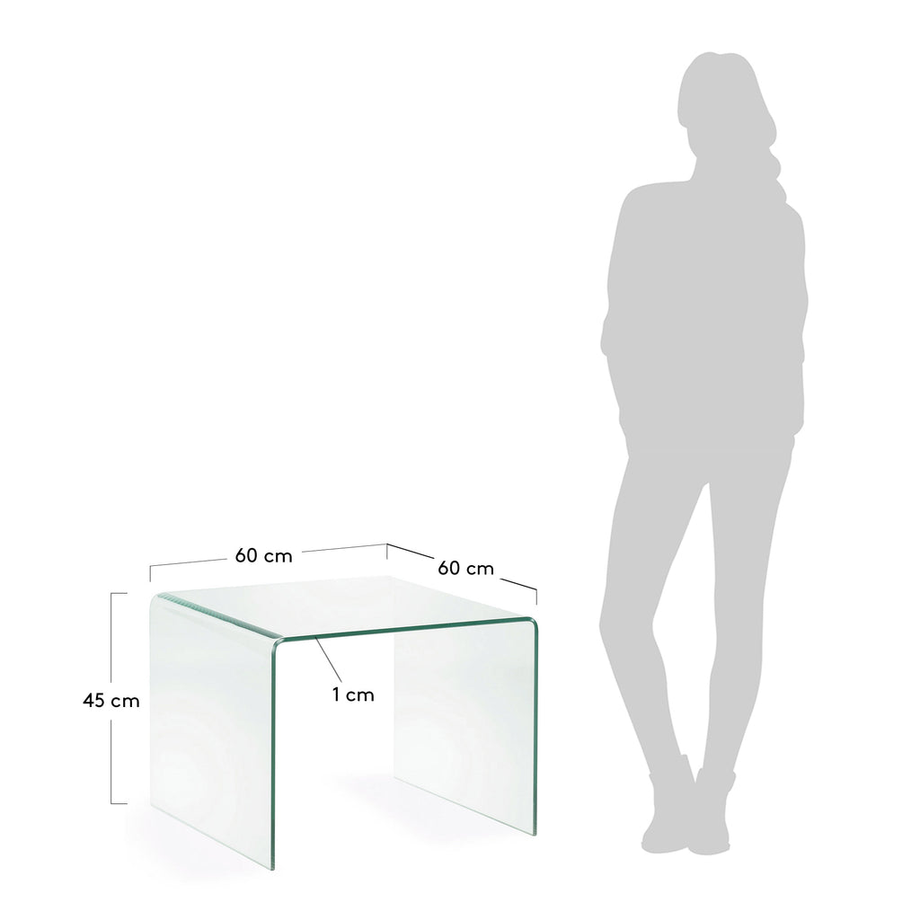 Burano glass side table 60 x 60 cm