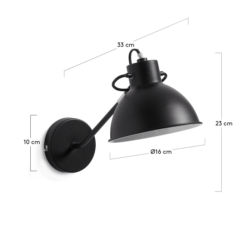 Offelis wall lamp black