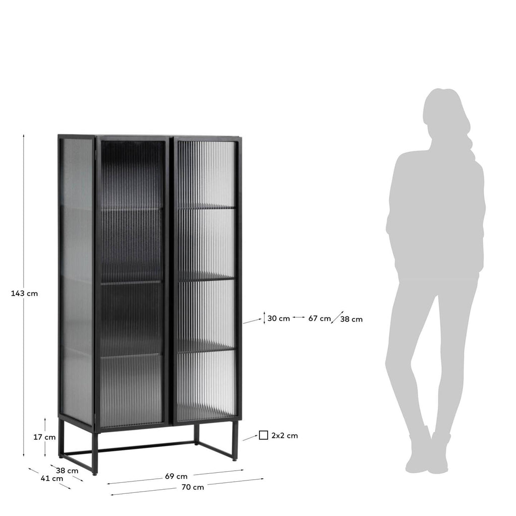 Trixie glass cabinet 70 x 143 cm