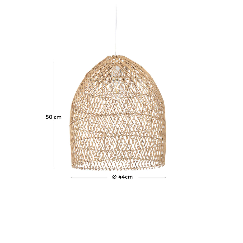 Domitila ceiling light shade in rattan with natural finish Ø 44 cm