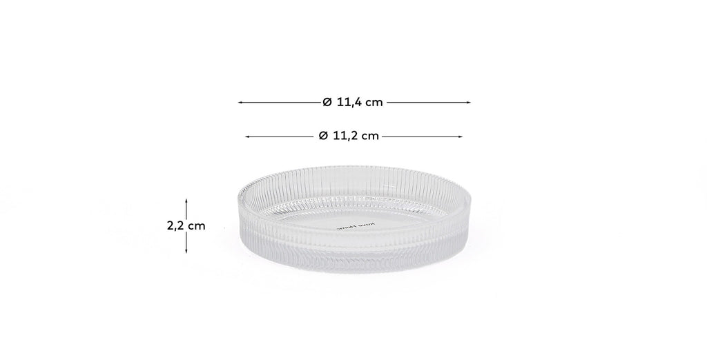Arlem clear glass soap dish