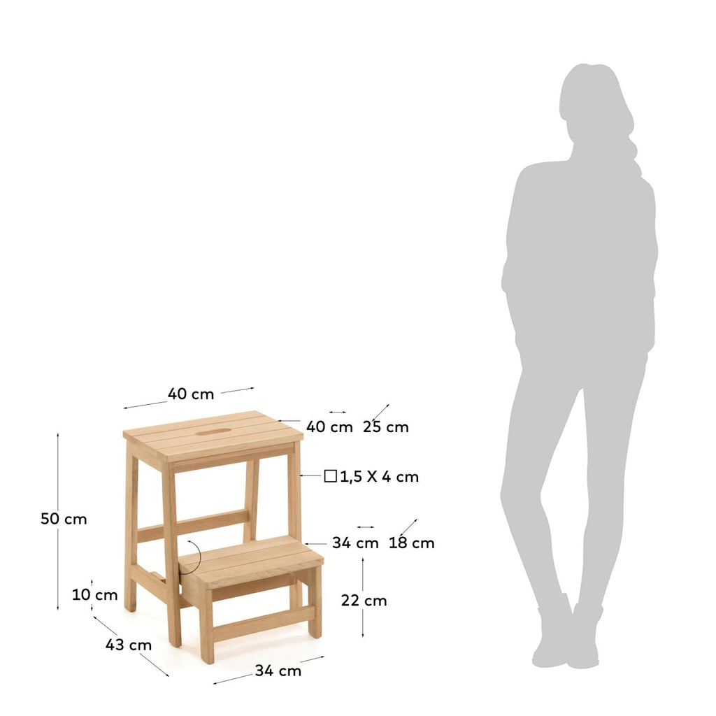 Nell stool with ladder 40 x 43 cm