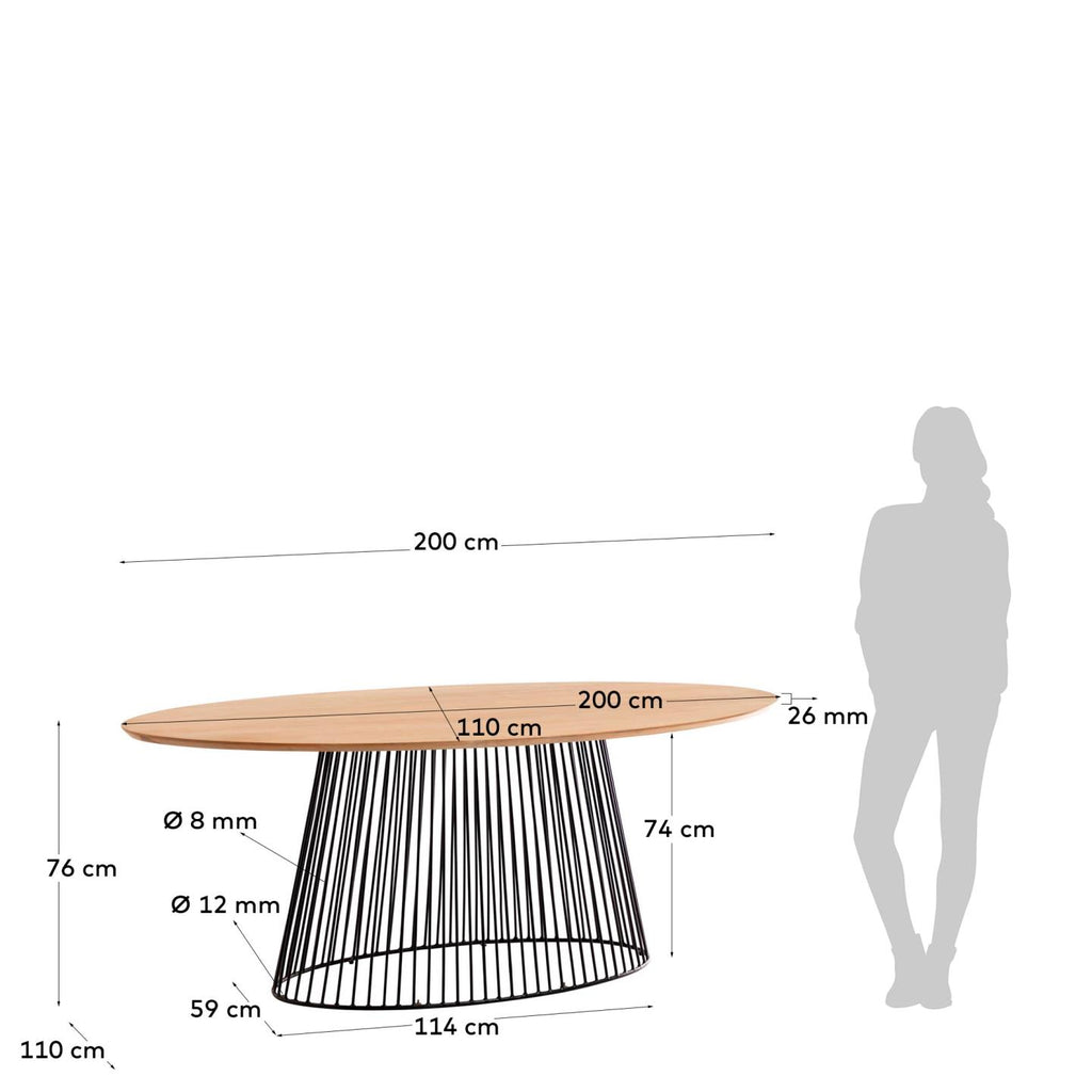 Leska 200 x 110 cm table