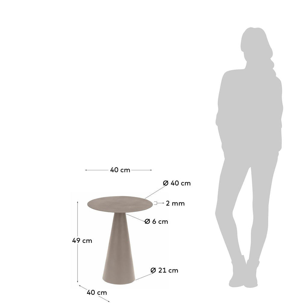 Shirel side table Ø 40 cm green