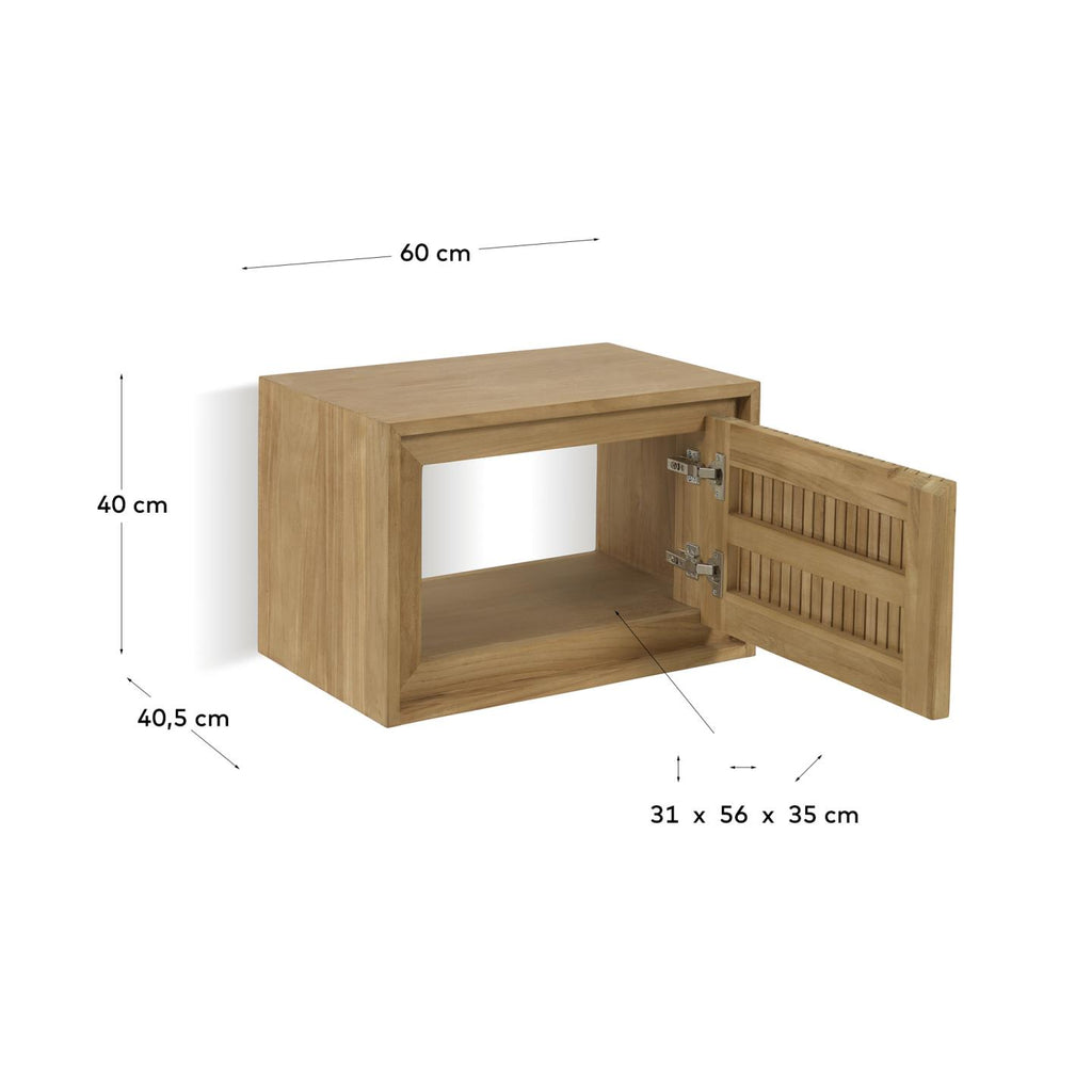 Taciana solid teak bathroom cabinet 60 x 40 cm