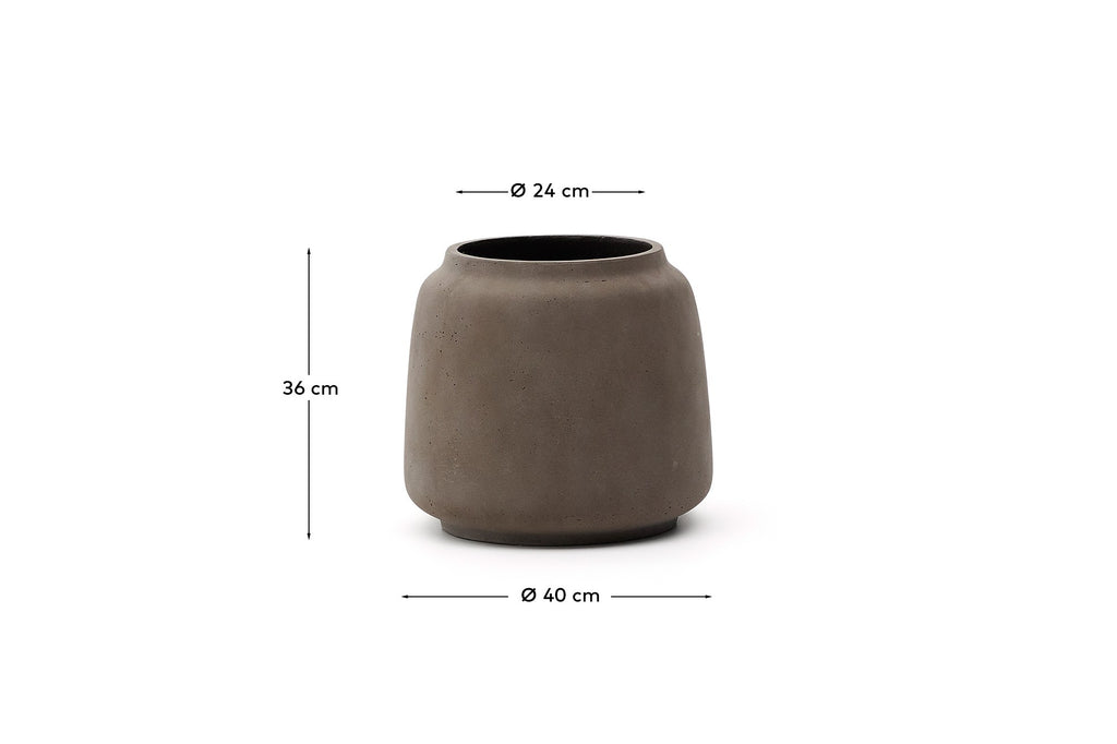 Lira terracotta-effect planter Ø40cm