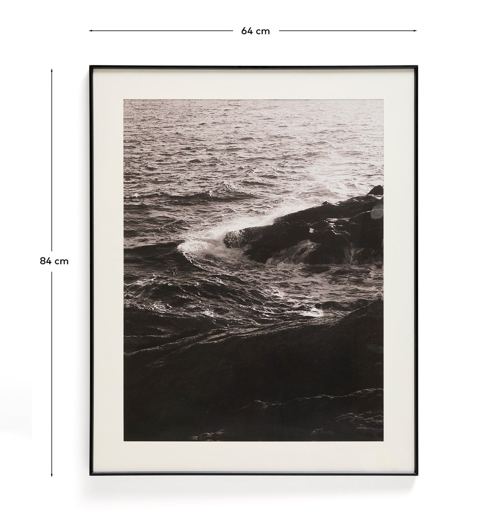 Zavira picture with photograph of waves 50 x 70cm