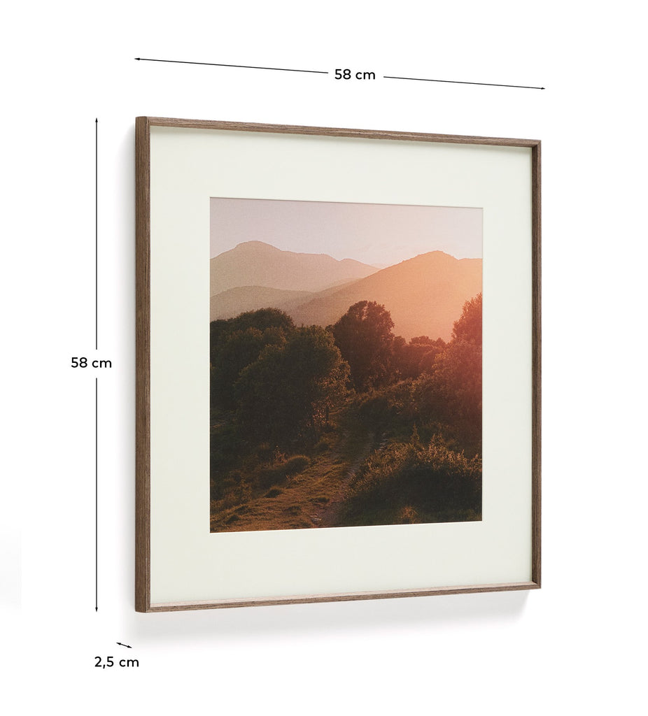Zavira picture with photograph of La Garrotxa landscape 50 x 70cm