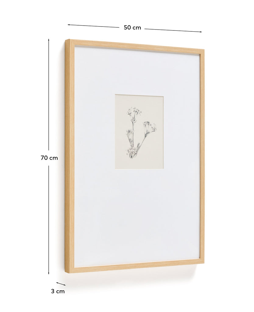 Lirena picture with botanical illustration 50 x 70cm