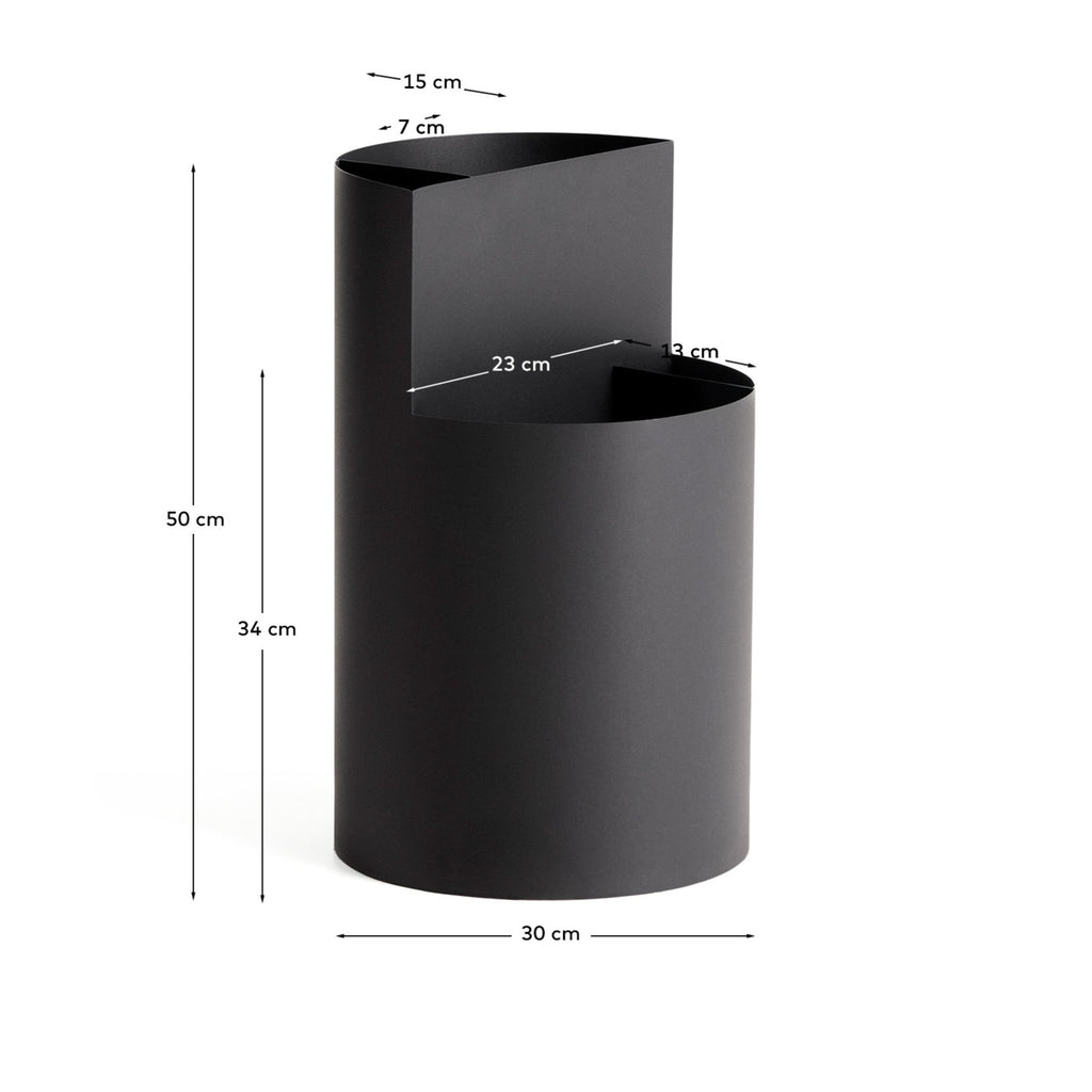 Atin grey metal large umbrella stand