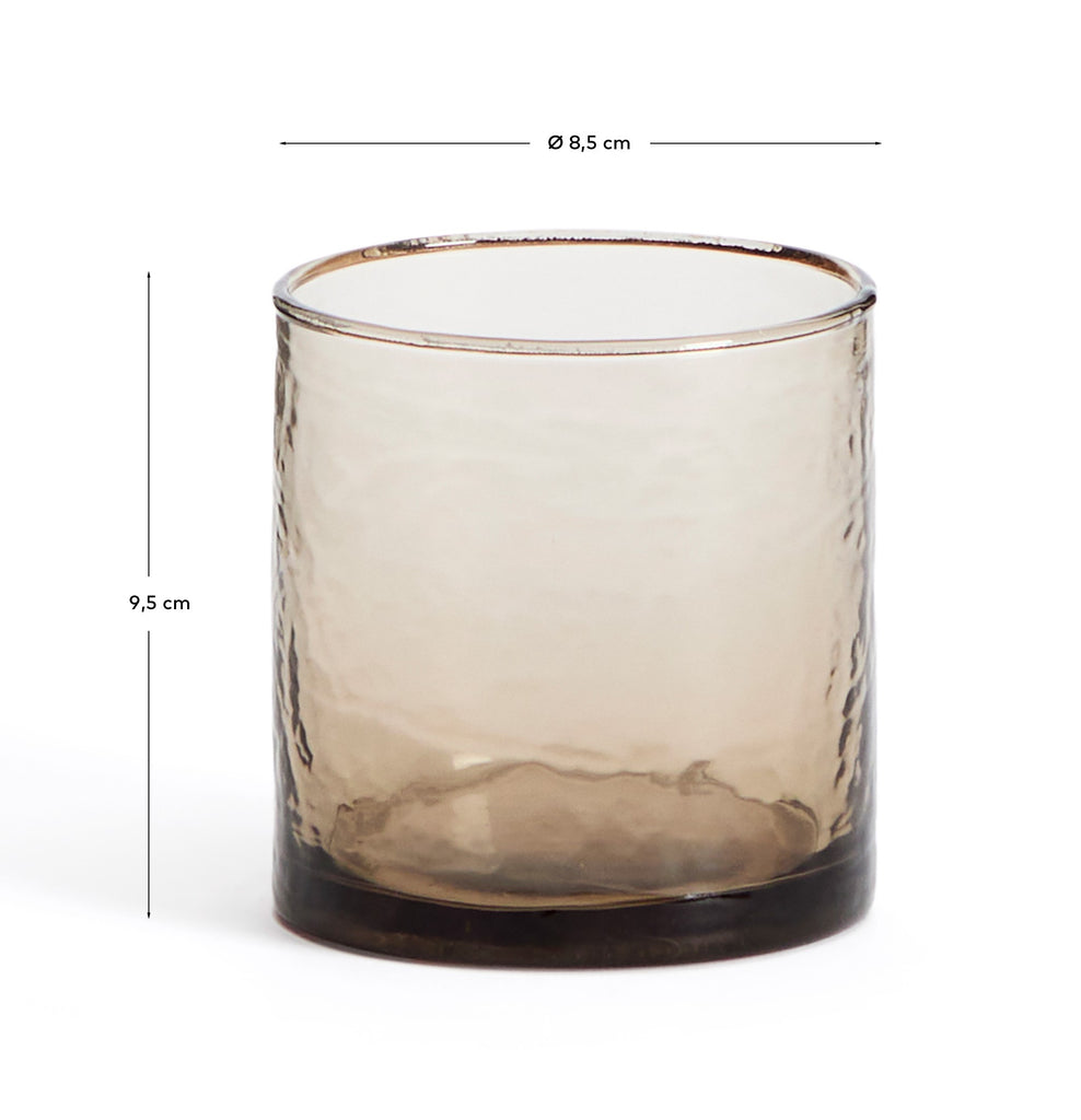 Obila cup made of brown recycled glass