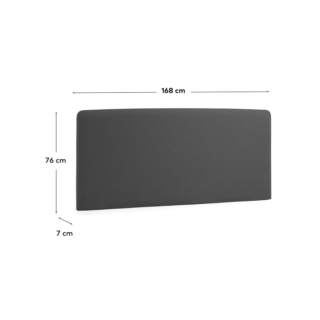 Dyla headboard cover in black for 150 cm beds