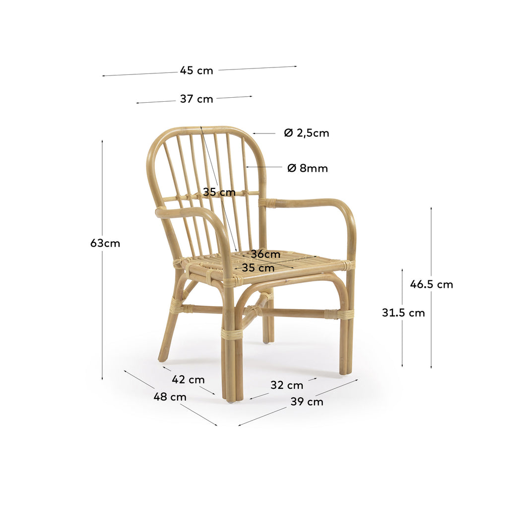 Marzieh rattan children’s chair