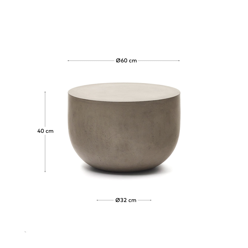Garbet cement coffee table, Ø 60 cm