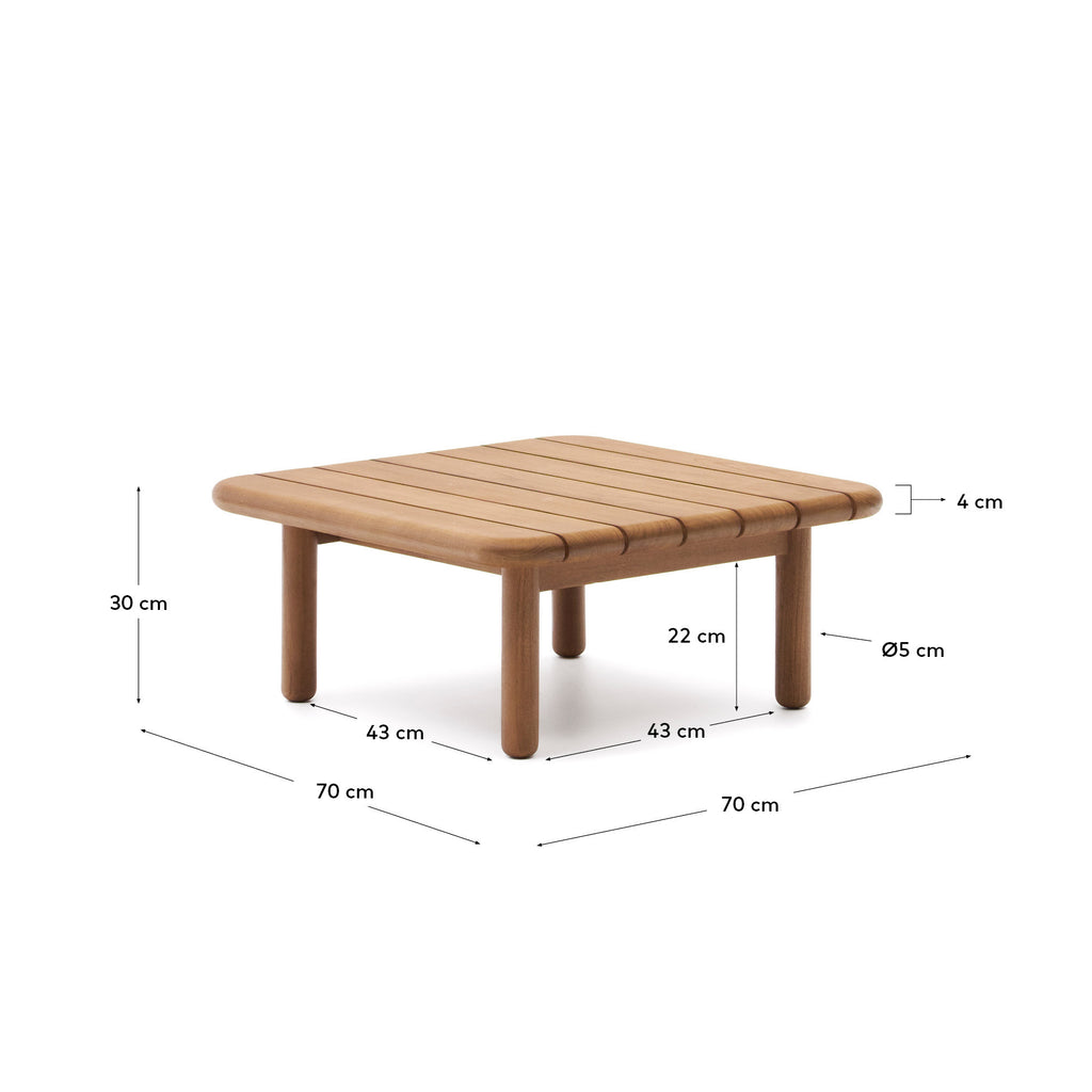 Turqueta coffee table made from solid teak wood, 70 x 70 cm, FSC 100%
