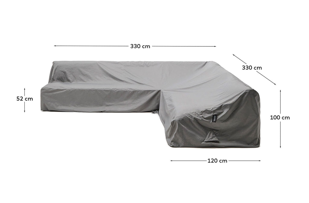 Iria protective cover for 7-seater outdoor corner sofa max. 330 x 330 cm