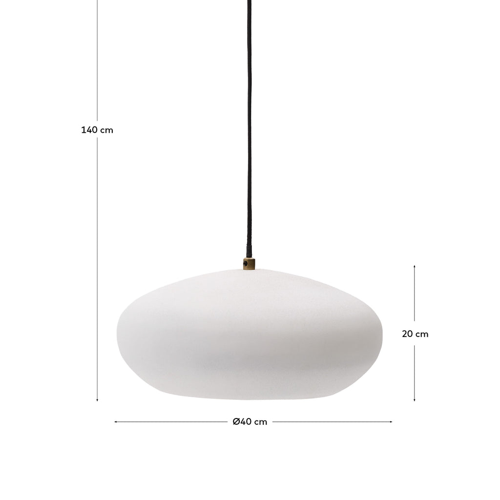 Inda metal ceiling lamp in a white finish, Ø 30 cm