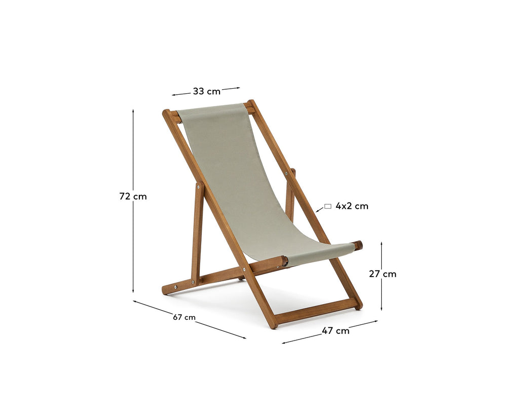 Adredna children’s green outdoor folding hammock made of FSC 100% solid acacia wood