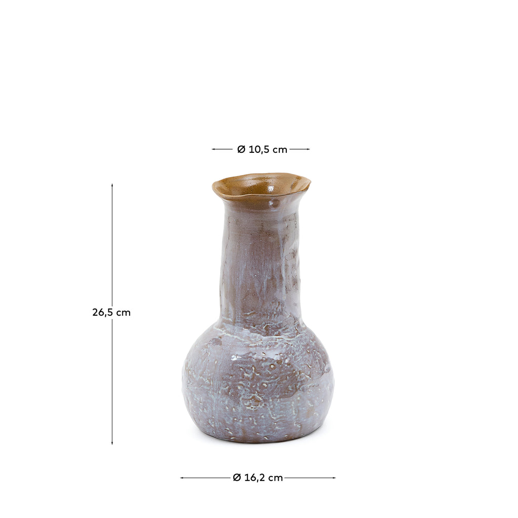 Olaris multicoloured ceramic vase 15,3 cm