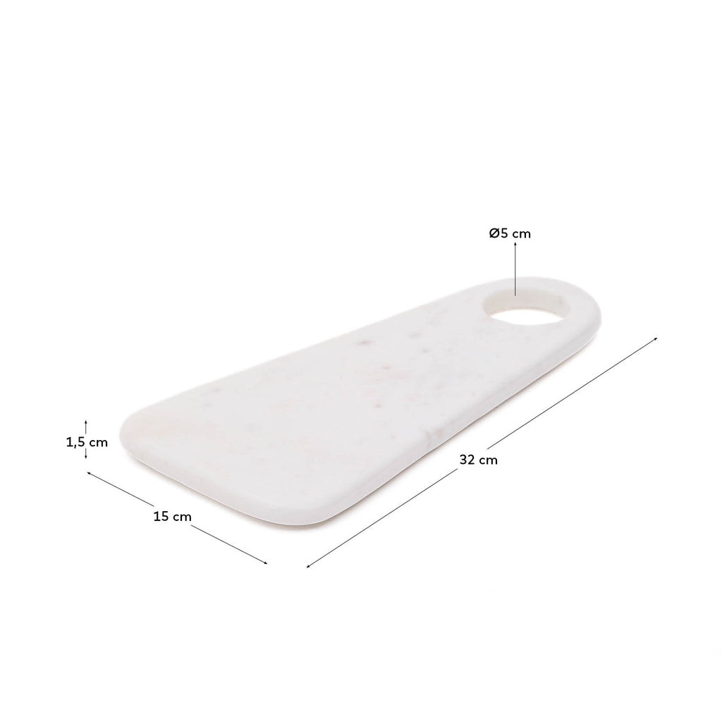 Zera serving board in white marble