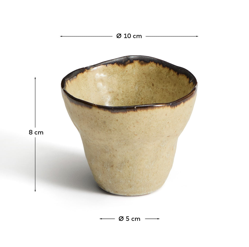 Abela mug in brown ceramic