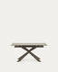 Atminda extendable table, porcelain and steel legs with a grey finish, 160 (210) x 90 cm