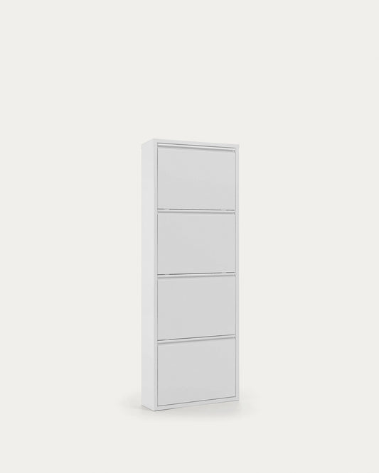 Shoe rack Ode 50 x 136 cm 4 doors white