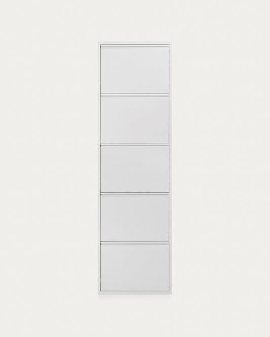 Shoe rack Ode 50 x 168,5 cm 5 doors white