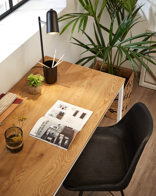 Rectangular white Talbot desk 120 x 60 cm