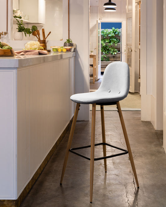 Light grey Nolite stool height 65 cm
