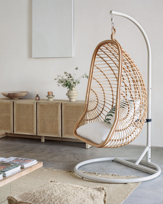 Ekaterina hanging chair with base
