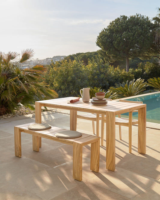 Victoire solid teak outdoor table 200 x 100 cm