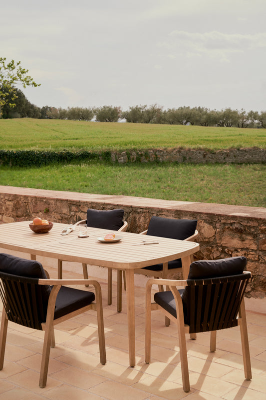 Maset 100% outdoor suitable table in solid eucalyptus wood, 225 x 100 cm, FSC