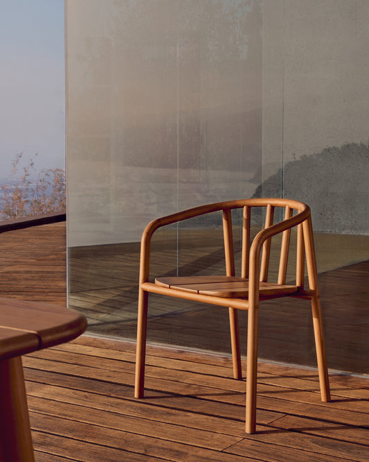 Turqueta stackable chair made from solid teak wood FSC 100%