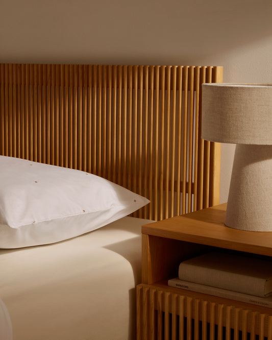 Beyla solid oak wood headboard for bed up to 160 cm FSC 100%