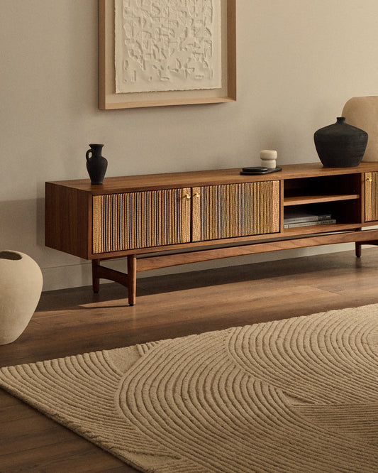 Domm beige wool rug, 160 x 230 cm