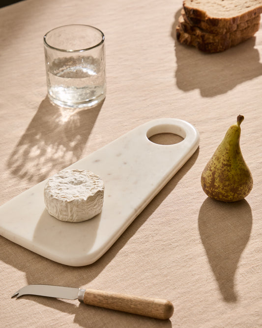 Zera serving board in white marble