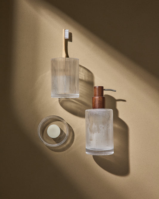 Arlem clear glass soap dish