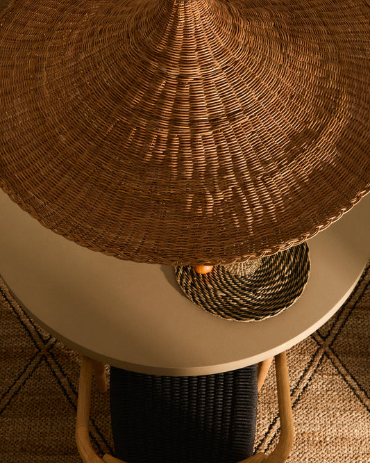 Bladia rattan ceiling lamp shade with natural finish Ø70cm