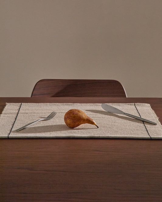 Lunel set of 2 jute placemats 50 x 35cm