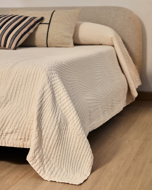 Raylo bedspread in 100% cotton with striped structure for 90/135 cm bed