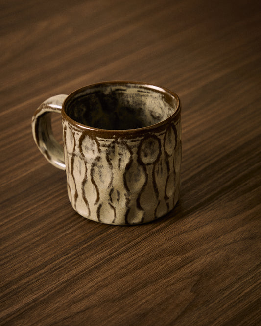 Alenia mug in brown ceramic