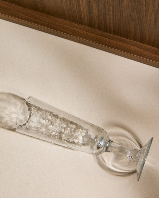 Sileia wine glass made of transparent recycled glass