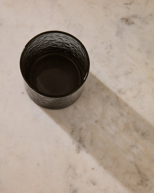 Obila cup made of blue recycled glass