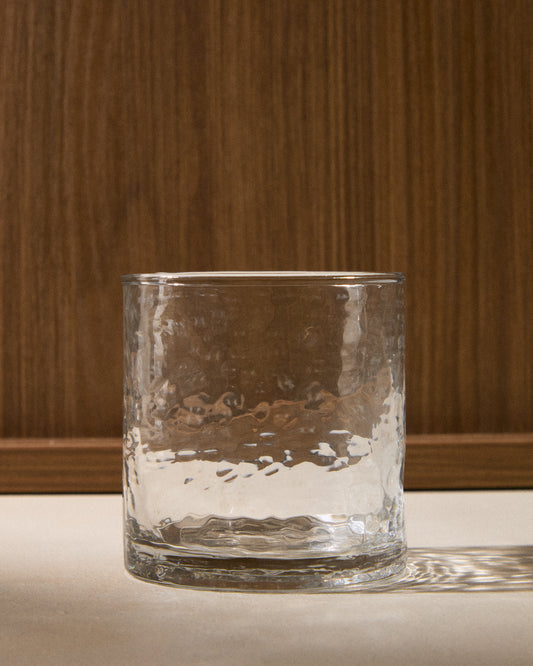 Obila cup made of transparent recycled glass