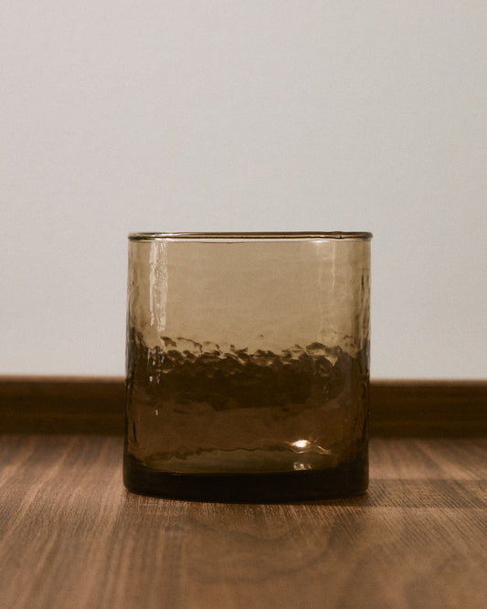 Obila cup made of brown recycled glass