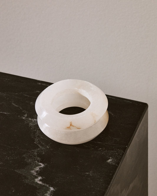 Noreli set of 2 alabaster napkin rings