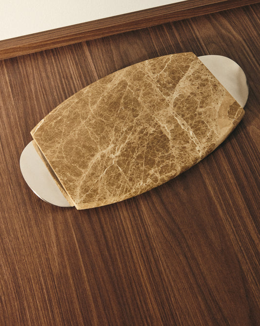Adoma serving board in marble and metal