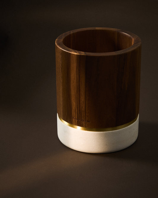 Nover utensil holder in acacia wood FSC 100%