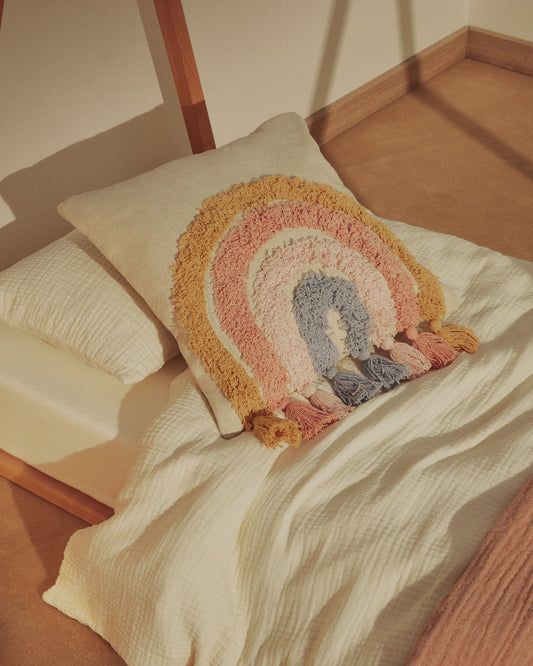 Tadea Cushion Cover 100% cotton multicolor rainbow 45 x 45 cm